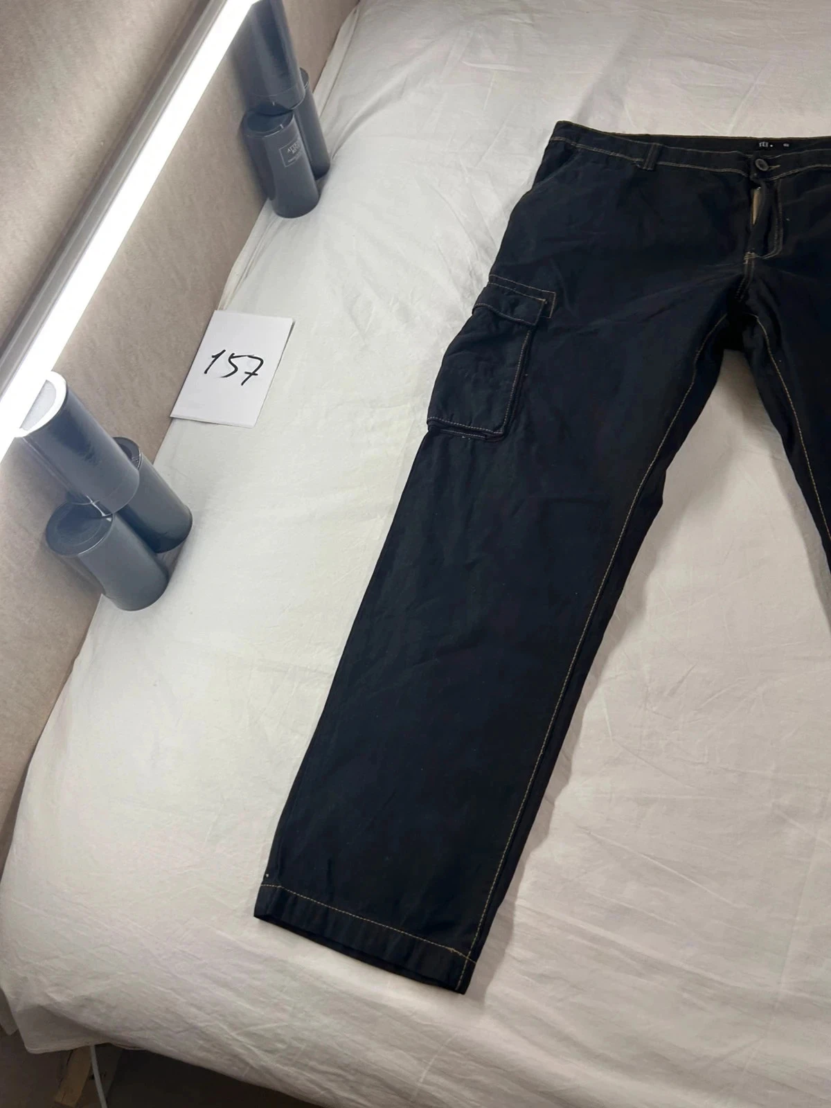 Straight cut black jeans tex – photo 3